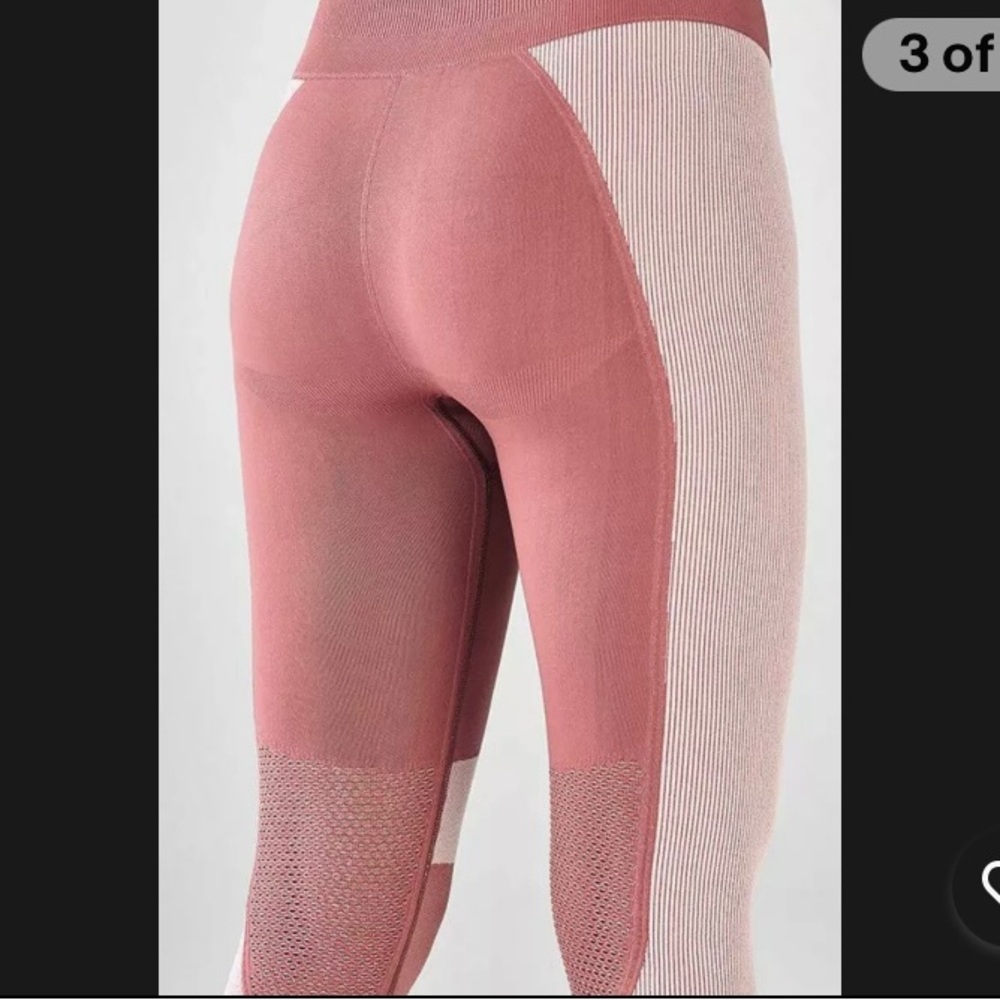 Fabletics Demi Lovato Pink Mauve Contour Leggings